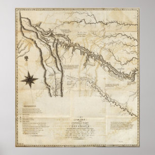 Diagramm des internen Teils von Louisiana Poster