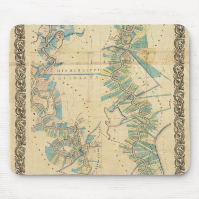 Diagramm des Unterlauf des Mississippi Mousepad (Vorne)