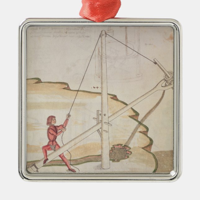 Diagramm einer Methode der Lieferung des Wassers Ornament Aus Metall (Vorne)