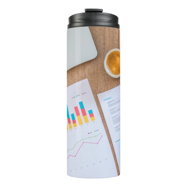 Diagramm Finanzdaten Thermosbecher (Vorderseite)
