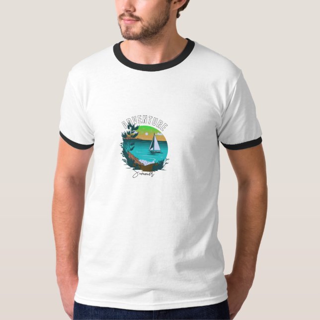 🗺️ Diagramm Ihr Kurs: Inspiriertes Erlebnisgerät  T-Shirt (Vorderseite)