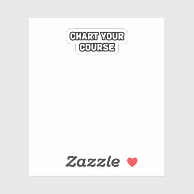 Diagramm Ihre Kurs Selbstrichtung Zielstrebigkeit  Aufkleber (Blatt)