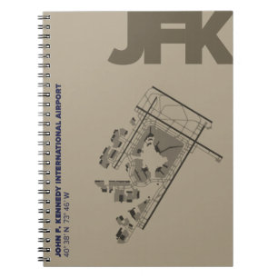 Diagramm-Notizbuch John F. Kennedy-Flughafen-(JFK) Notizblock
