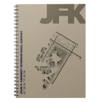 Diagramm-Notizbuch John F. Kennedy-Flughafen-(JFK) Notizblock
