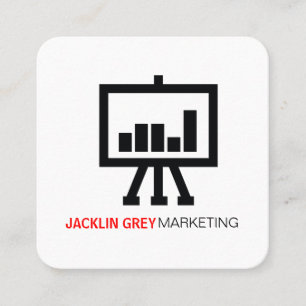 Diagramm-Symbol Quadratische Visitenkarte