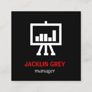 Diagramm-Symbol Quadratische Visitenkarte