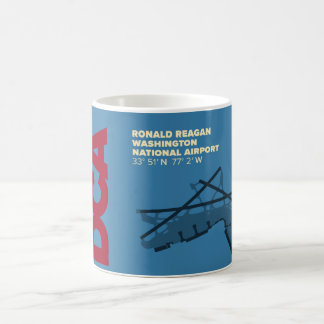 Diagramm-Tasse Reagans nationalen Flughafen-(DCA) Kaffeetasse