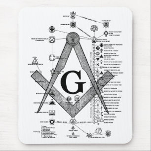 Diagramm von Freimaurergrad Mousepad