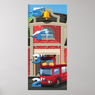 Diagramm zum Wachstum von Feuerwachen Poster