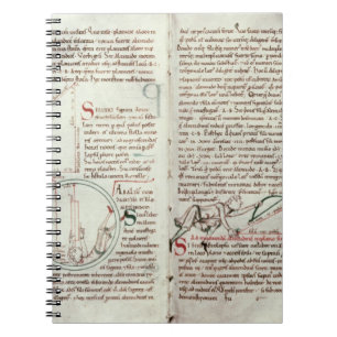 Diagramme der Maße und des Textes (Pergament) Notizblock