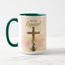 Diakon Ostern Freue dich Kreuz und Lilien