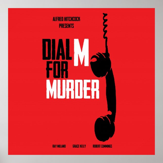 Dial M for Murder - Alfred Hitchcock Poster (Vorne)