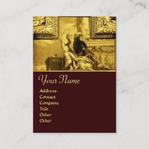 DIALECTIK, gelb goldgelb Visitenkarte