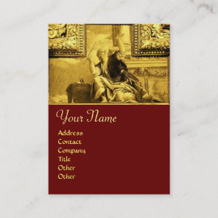 DIALECTIK, gelb goldgelb Visitenkarte