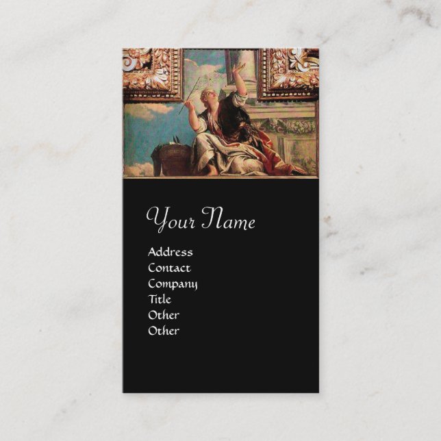 Dialektik, braun, schwarz visitenkarte (Vorderseite)