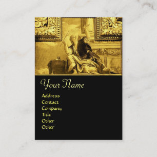 DIALEKTIK, gelbes Schwarzes des strahlenden Golds Visitenkarte