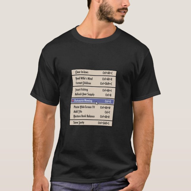 Dialogfeld für Männer! T-Shirt (Vorderseite)