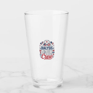 Dialyse 4. Juli Crew Krankenschwester Patriotische Glas