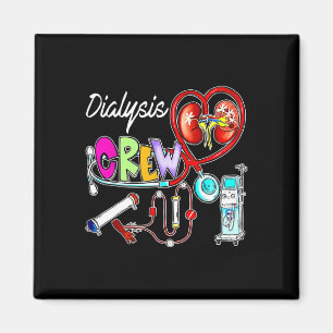 Dialyse Crew Stethoskop Herz Niere Nephrologie Magnet