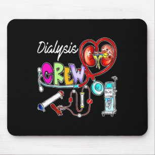 Dialyse Crew Stethoskop Herz Niere Nephrologie Mousepad