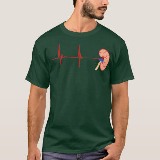 Dialyse der Nierenstelle Herzschlag EKG Puls T-Shirt