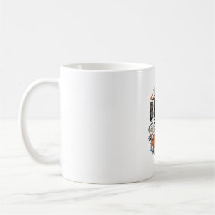 Dialyse-Krankenschwester Halloween Besen Zerbroche Kaffeetasse