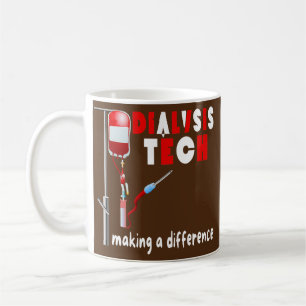 Dialyse-Krankenschwester Männer Frauen Dialysetech Kaffeetasse