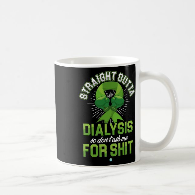 Dialyse Nierenerkrankung Geschenk für Patienten 1 Kaffeetasse (Rechts)