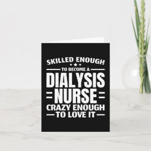 Dialyse Nurse Medizinische Nierenerkrankung 2 Karte