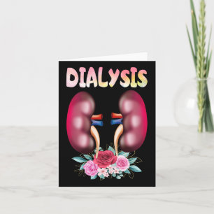Dialyse Nurse Nephrologie Nierenerkrankung Kranken Karte