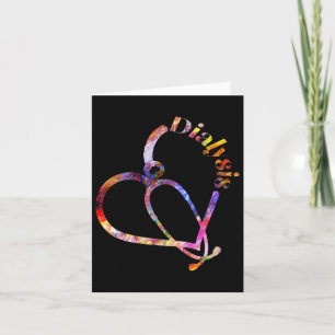 Dialyse Nurse Nephrologie Nierenerkrankung Kranken Karte