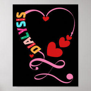 Dialyse Nurse Nephrologie Nierenerkrankung Kranken Poster