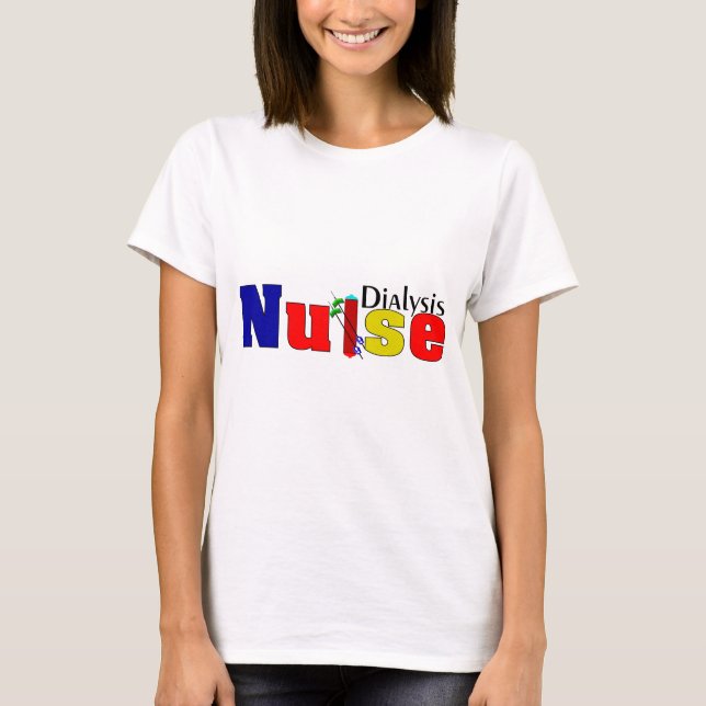 Dialyse Nurse T - Shirt Dialzer Design (Vorderseite)