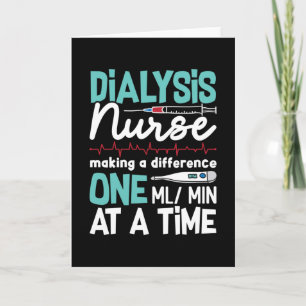Dialyse Nurse Technician Nephrologie Dialysis Tech Karte