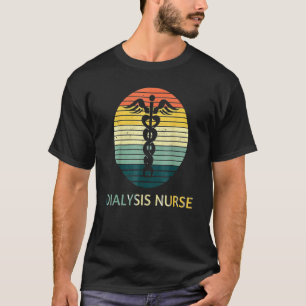 Dialyse-Pflege US-Flagge Patriotische Nephrologie- T-Shirt