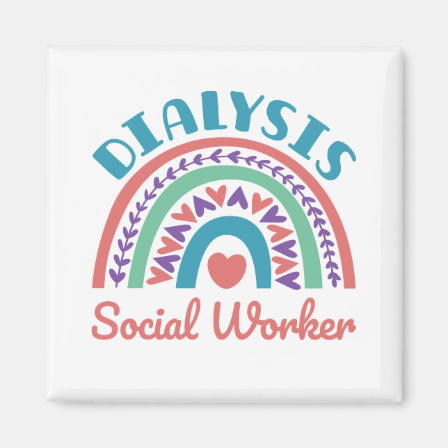 Dialyse Social Worker LCSW Renaissance Magnet (Vorne)