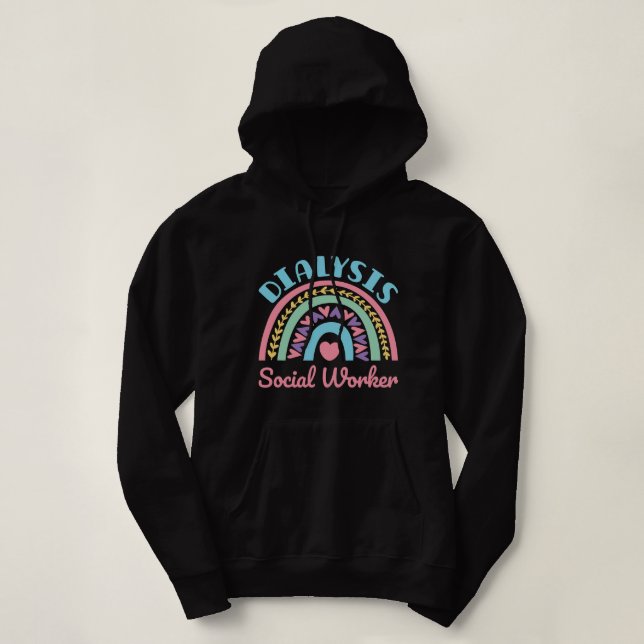 Dialyse Social Worker Renale LCSW Rainbow Women Hoodie (Design vorne)