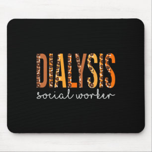 Dialyse Sozialarbeiter Leopard Herbst Thanksse Mousepad