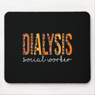 Dialyse Sozialarbeiter Leopard Herbst Thanksse Mousepad