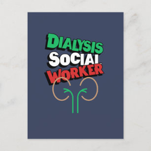 Dialyse Sozialarbeiter Postkarte
