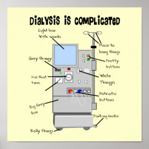 Dialyse Spaß Geschenke für Krankenschwestern, Tech Poster