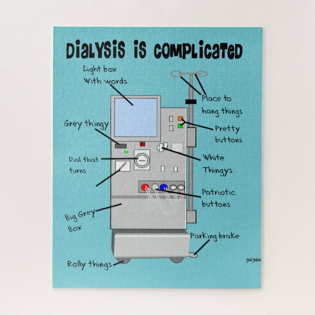 Dialyse Spaß Pillow Puzzle (Vertikal)