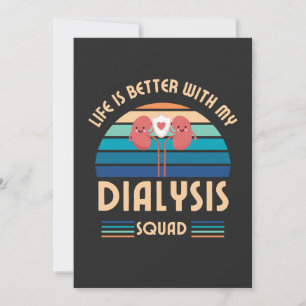 Dialyse Squad Aufwertung Dialysis Nurse Tech Feiertagskarte