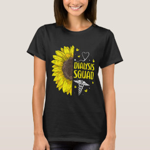 Dialyse-Team Sonnenblume Nephrologie-Krankenschwes T-Shirt