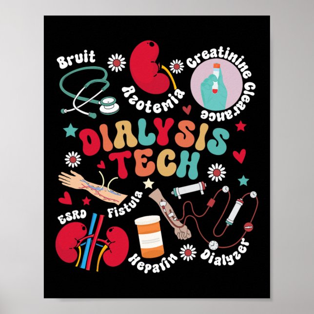 Dialyse Tech Dialysis Technician Apprecision Kid Poster (Vorne)