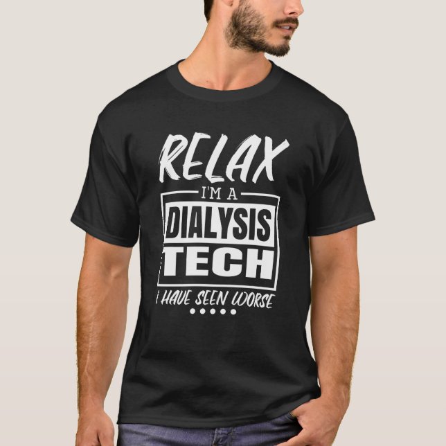Dialyse Tech für Nierendialysekrankheiten T-Shirt (Vorderseite)