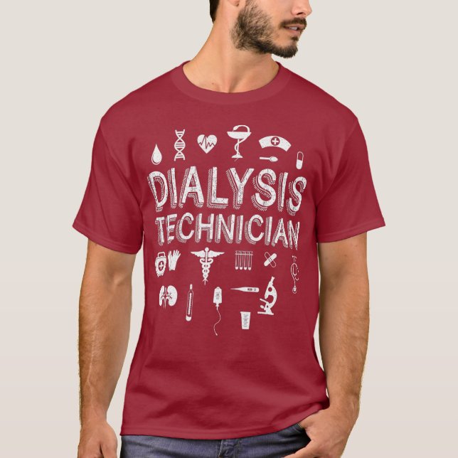 Dialyse Technician Life Job Nephrologie Tech T-Shirt (Vorderseite)