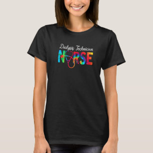 Dialyse Technician Nurse Squad Watercol Liebe Stet T-Shirt