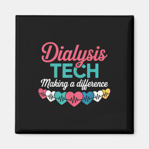 Dialyse-Techniker, der einen Unterschied macht Tec Magnet