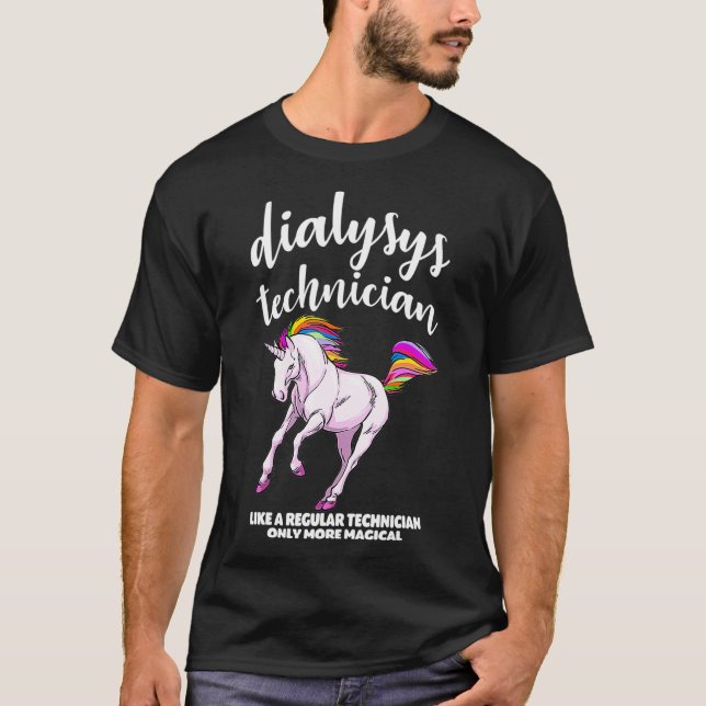 Dialyse Unicorn Shirts Patienten Niere Niere Niere (Vorderseite)